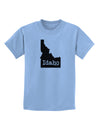 Idaho - United States Shape Childrens T-Shirt by TooLoud-Childrens T-Shirt-TooLoud-Light-Blue-X-Small-Davson Sales