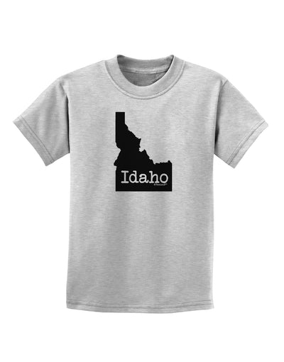 Idaho - United States Shape Childrens T-Shirt by TooLoud-Childrens T-Shirt-TooLoud-AshGray-X-Small-Davson Sales