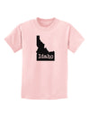 Idaho - United States Shape Childrens T-Shirt by TooLoud-Childrens T-Shirt-TooLoud-PalePink-X-Small-Davson Sales