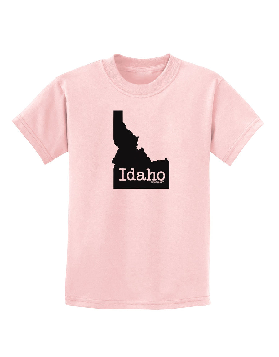 Idaho - United States Shape Childrens T-Shirt by TooLoud-Childrens T-Shirt-TooLoud-White-X-Small-Davson Sales