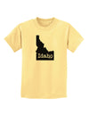 Idaho - United States Shape Childrens T-Shirt by TooLoud-Childrens T-Shirt-TooLoud-Daffodil-Yellow-X-Small-Davson Sales