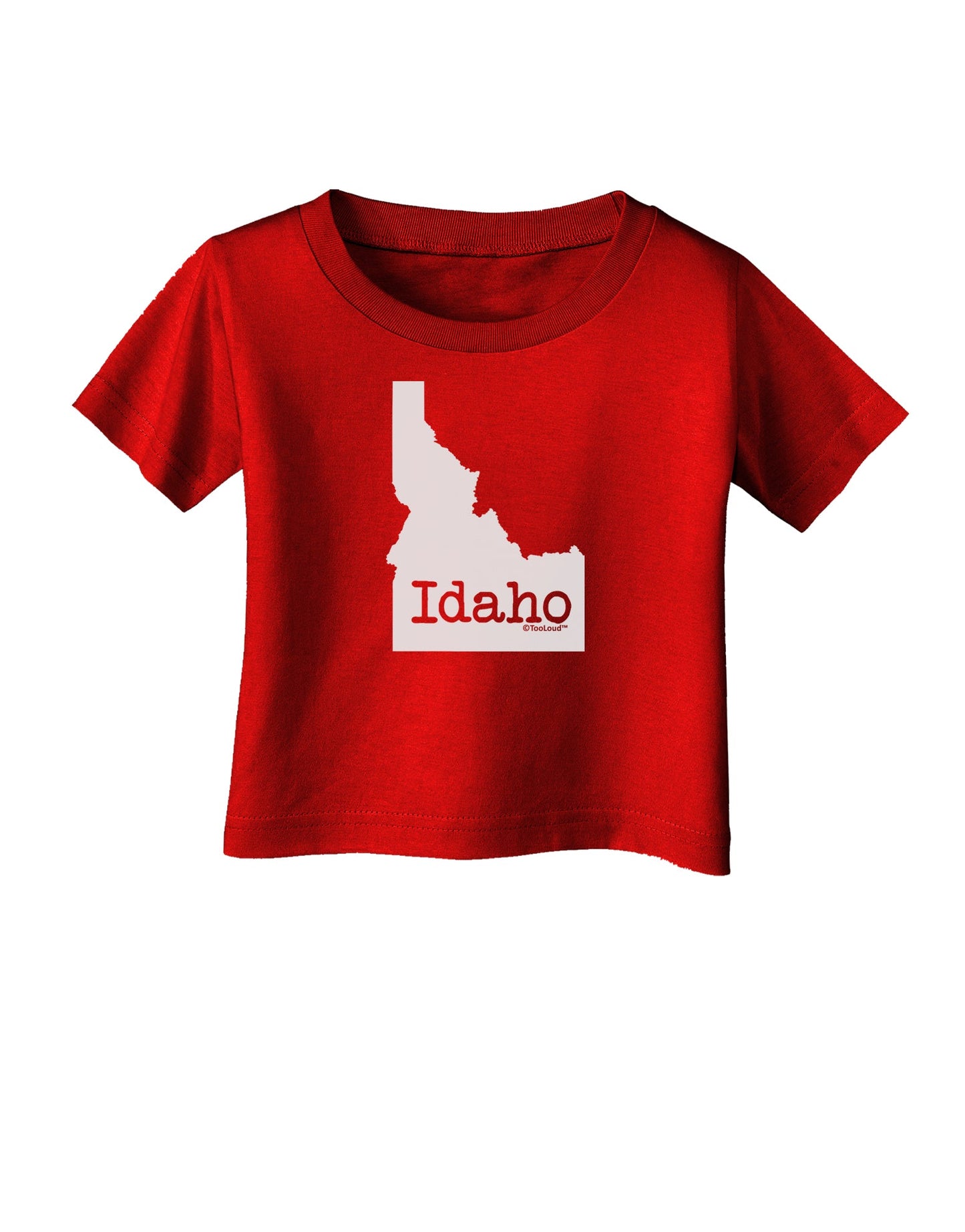 Idaho - United States Shape Infant T-Shirt Dark by TooLoud-Infant T-Shirt-TooLoud-Red-06-Months-Davson Sales