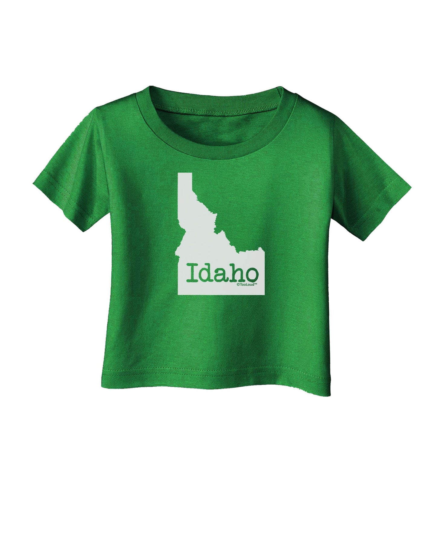 Idaho - United States Shape Infant T-Shirt Dark by TooLoud-Infant T-Shirt-TooLoud-Clover-Green-06-Months-Davson Sales