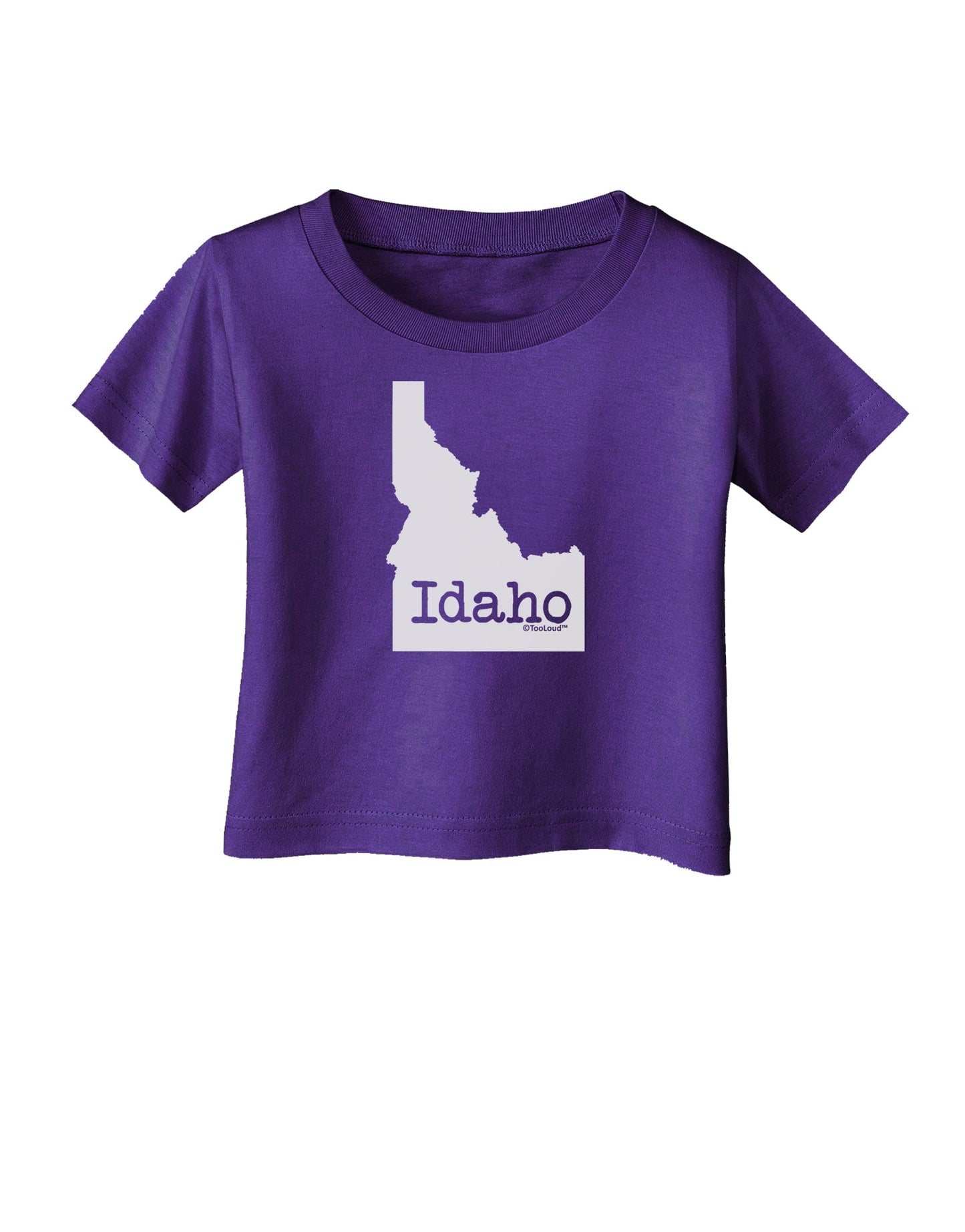 Idaho - United States Shape Infant T-Shirt Dark by TooLoud-Infant T-Shirt-TooLoud-Purple-06-Months-Davson Sales