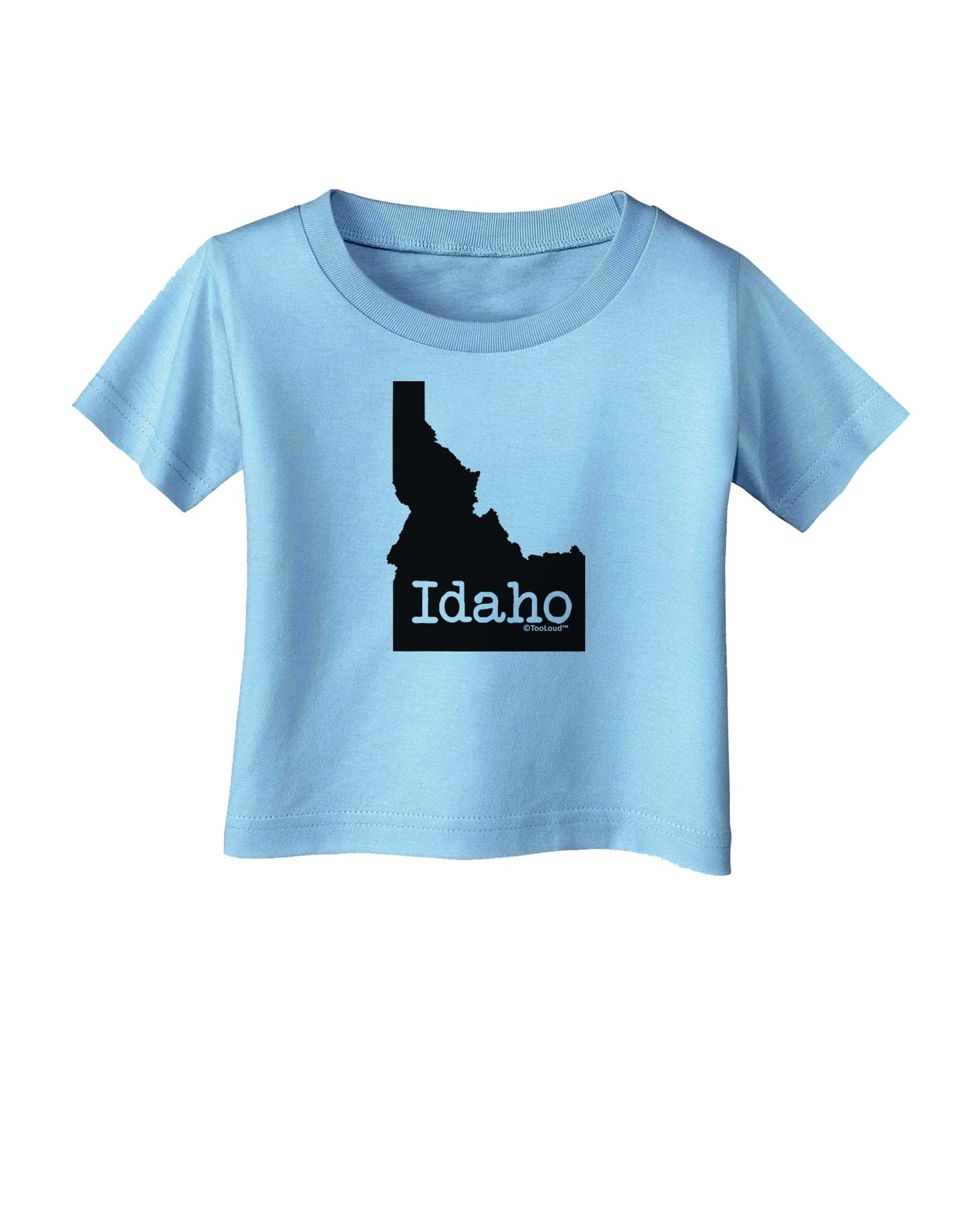 Idaho - United States Shape Infant T-Shirt by TooLoud-Infant T-Shirt-TooLoud-Aquatic-Blue-06-Months-Davson Sales