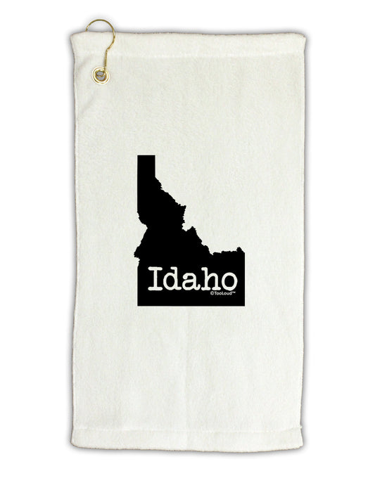 Idaho - United States Shape Micro Terry Gromet Golf Towel 11"x19-Golf Towel-TooLoud-White-Davson Sales