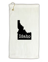 Idaho - United States Shape Micro Terry Gromet Golf Towel 11&#x22;x19-Golf Towel-TooLoud-White-Davson Sales