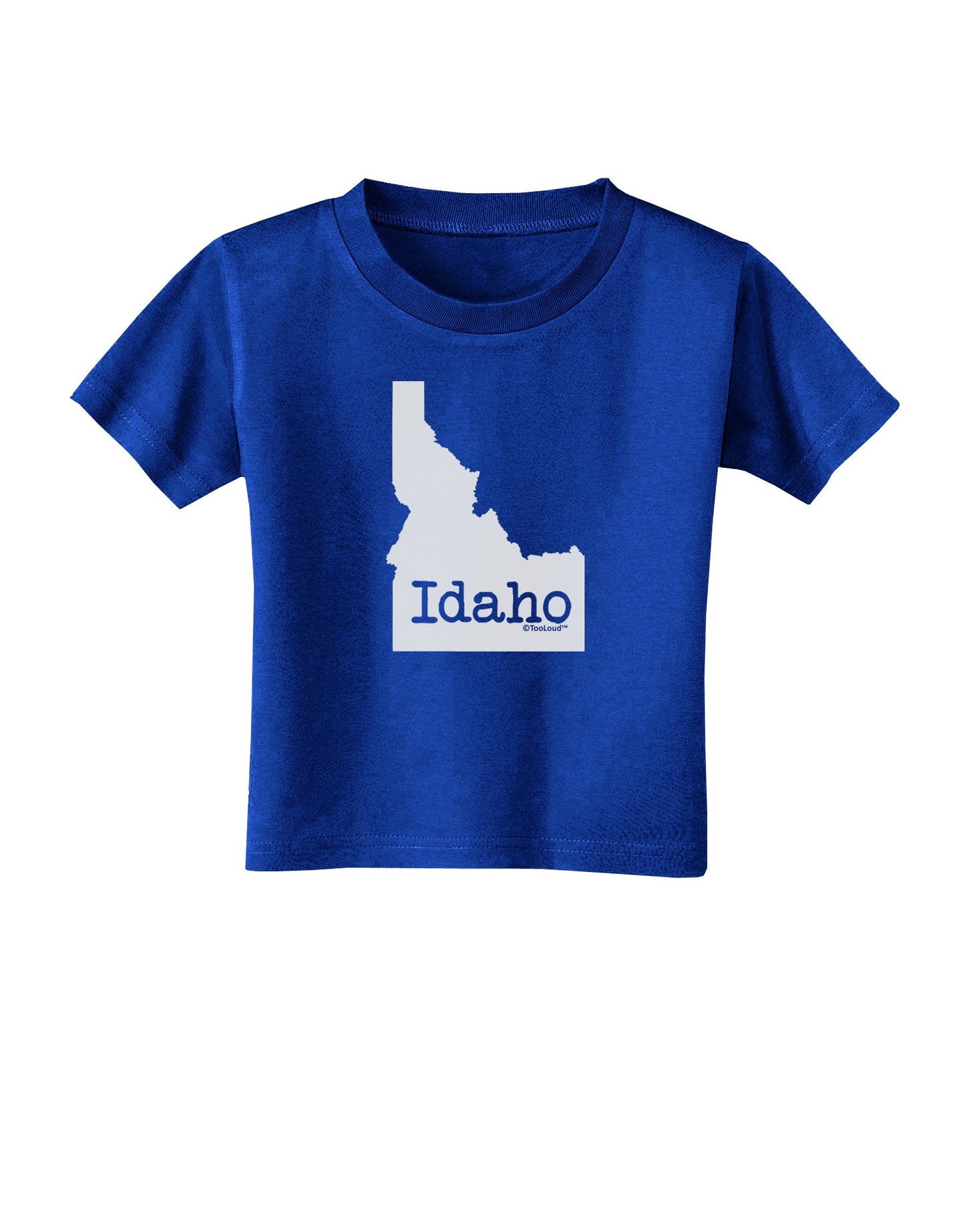 Idaho - United States Shape Toddler T-Shirt Dark by TooLoud-Toddler T-Shirt-TooLoud-Royal-Blue-2T-Davson Sales