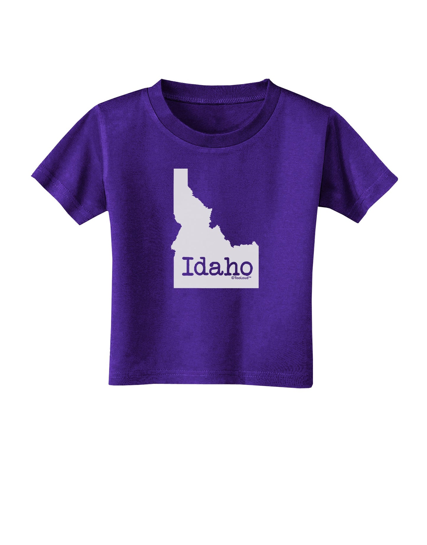 Idaho - United States Shape Toddler T-Shirt Dark by TooLoud-Toddler T-Shirt-TooLoud-Purple-2T-Davson Sales
