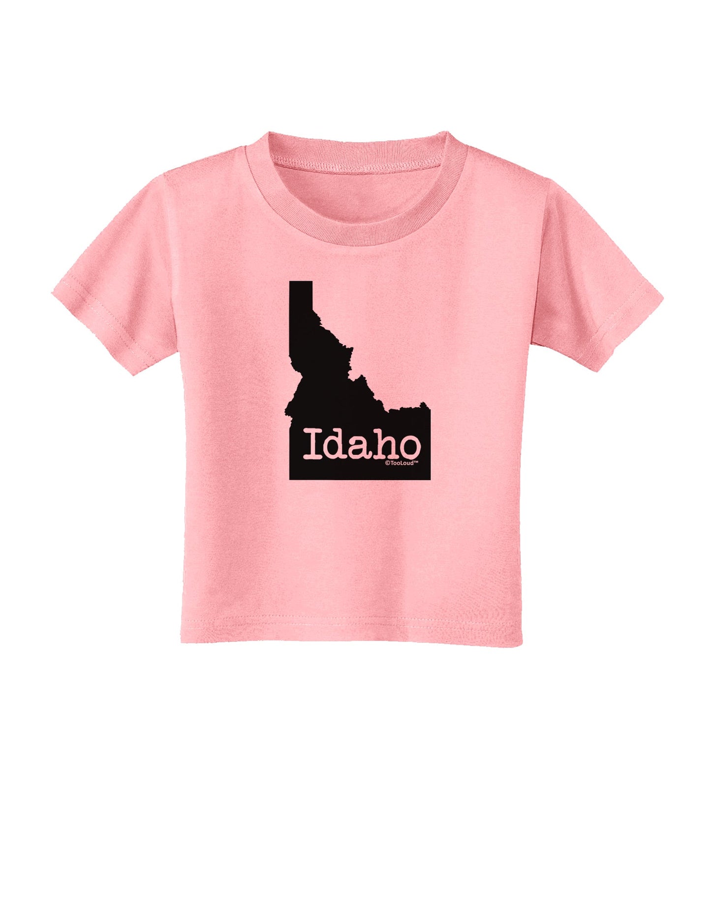 Idaho - United States Shape Toddler T-Shirt by TooLoud-Toddler T-Shirt-TooLoud-Candy-Pink-2T-Davson Sales