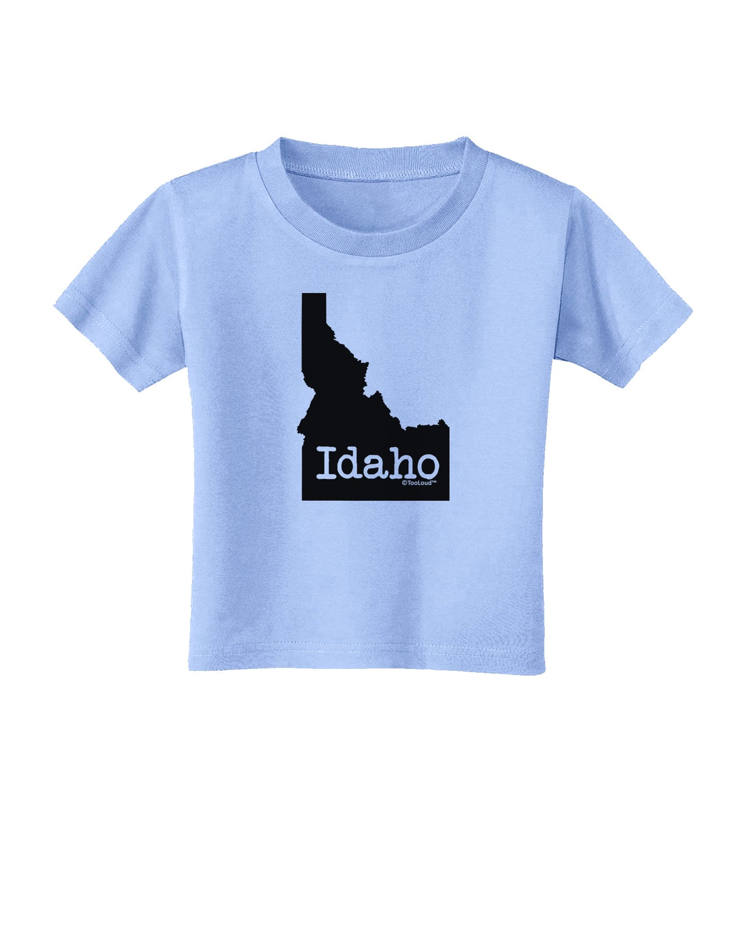 Idaho - United States Shape Toddler T-Shirt by TooLoud-Toddler T-Shirt-TooLoud-Aquatic-Blue-2T-Davson Sales