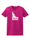 Idaho - United States Shape Womens Dark T-Shirt by TooLoud-Womens T-Shirt-TooLoud-Hot-Pink-Small-Davson Sales