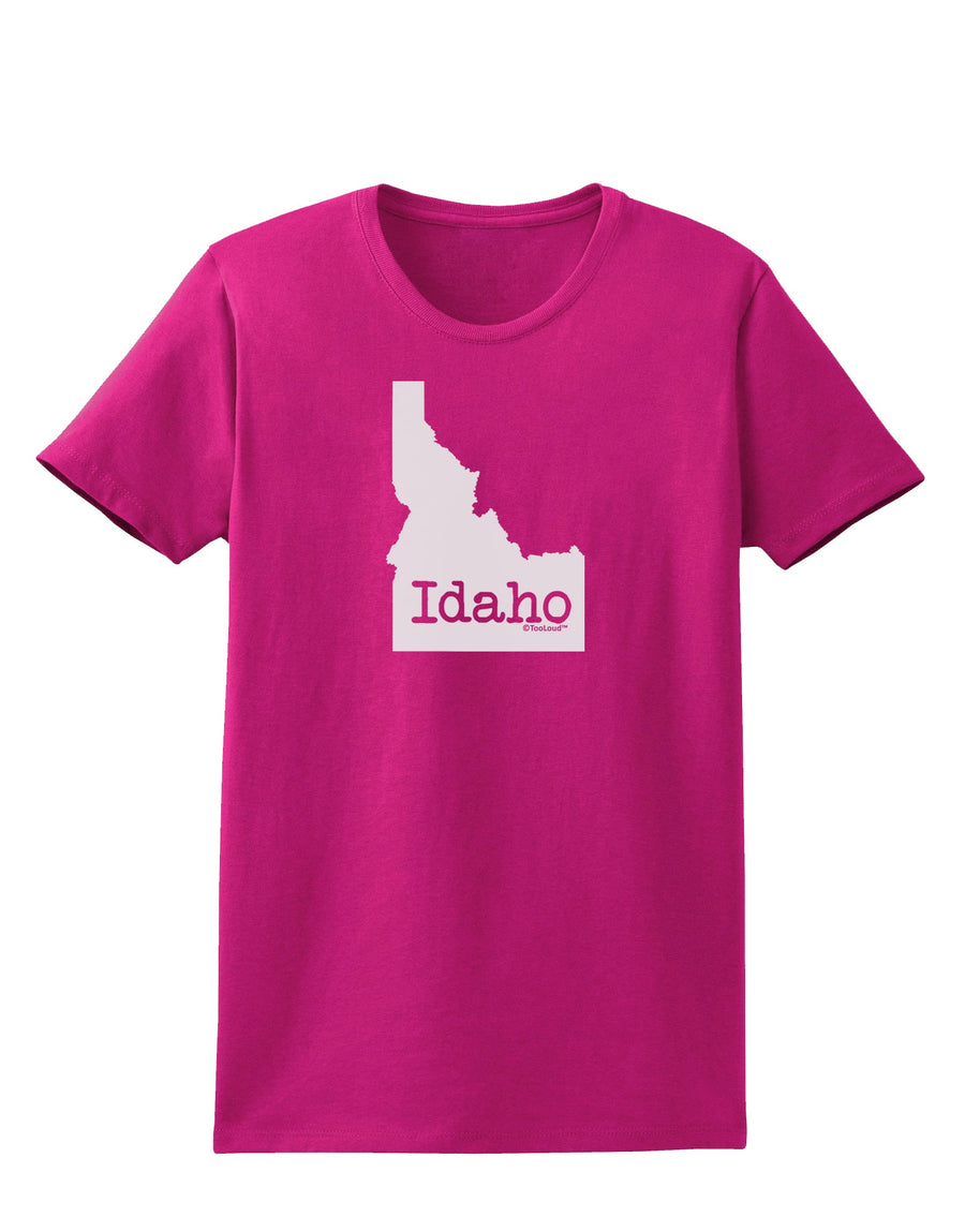 Idaho - United States Shape Womens Dark T-Shirt by TooLoud-Womens T-Shirt-TooLoud-Black-X-Small-Davson Sales