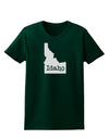 Idaho - United States Shape Womens Dark T-Shirt by TooLoud-Womens T-Shirt-TooLoud-Forest-Green-Small-Davson Sales