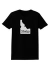 Idaho - United States Shape Womens Dark T-Shirt by TooLoud-Womens T-Shirt-TooLoud-Black-X-Small-Davson Sales