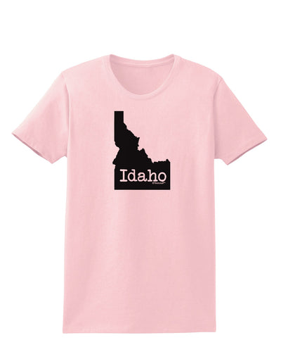 Idaho - United States Shape Womens T-Shirt by TooLoud-Womens T-Shirt-TooLoud-PalePink-X-Small-Davson Sales