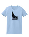 Idaho - United States Shape Womens T-Shirt by TooLoud-Womens T-Shirt-TooLoud-Light-Blue-X-Small-Davson Sales