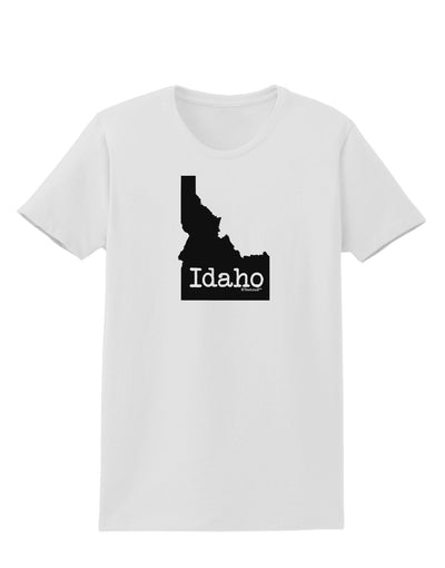 Idaho - United States Shape Womens T-Shirt by TooLoud-Womens T-Shirt-TooLoud-White-X-Small-Davson Sales