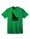 Idaho - United States Silhouette Adult T-Shirt by TooLoud-Mens T-shirts-TooLoud-Kelly-Green-Small-Davson Sales