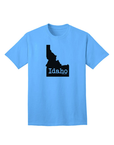 Idaho - United States Silhouette Adult T-Shirt by TooLoud-Mens T-shirts-TooLoud-Aquatic-Blue-Small-Davson Sales