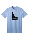 Idaho - United States Silhouette Adult T-Shirt by TooLoud-Mens T-shirts-TooLoud-Light-Blue-Small-Davson Sales