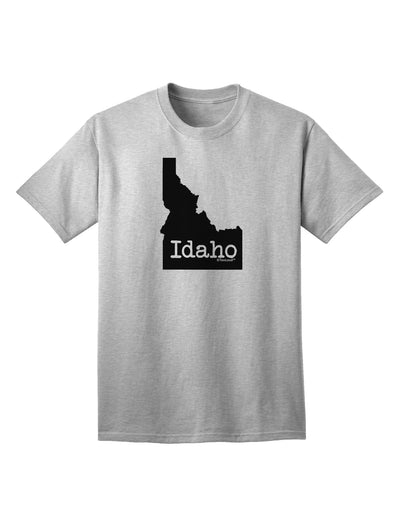 Idaho - United States Silhouette Adult T-Shirt by TooLoud-Mens T-shirts-TooLoud-AshGray-Small-Davson Sales