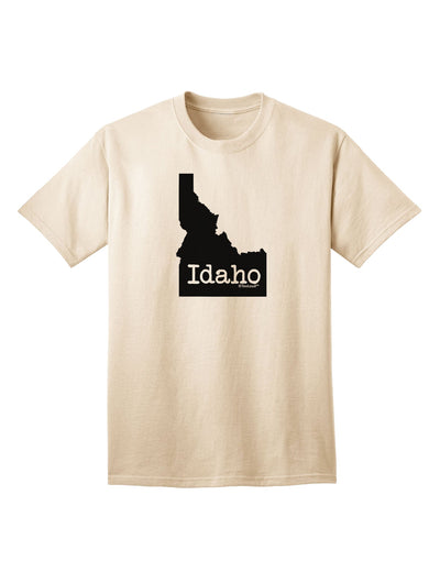 Idaho - United States Silhouette Adult T-Shirt by TooLoud-Mens T-shirts-TooLoud-Natural-Small-Davson Sales