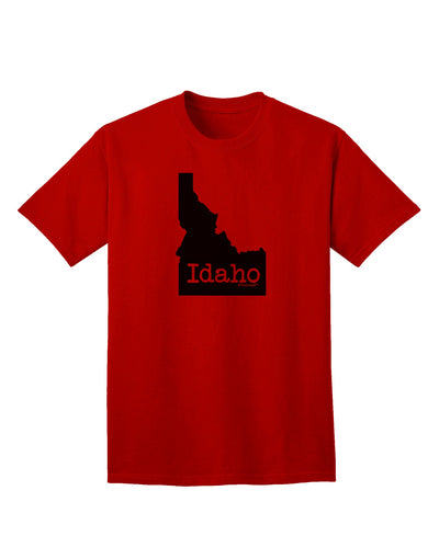 Idaho - United States Silhouette Adult T-Shirt by TooLoud-Mens T-shirts-TooLoud-Red-Small-Davson Sales