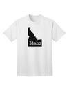 Idaho - United States Silhouette Adult T-Shirt by TooLoud-Mens T-shirts-TooLoud-White-Small-Davson Sales