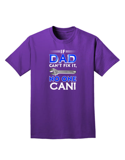 If Dad Can't Fix It Adult Dark T-Shirt-Mens T-Shirt-TooLoud-Purple-Small-Davson Sales