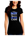 If Daddy Can't Fix It Juniors Petite Crew Dark T-Shirt-T-Shirts Juniors Tops-TooLoud-Black-Juniors Fitted Small-Davson Sales