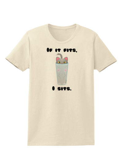 If It Fits - Cute Cat Design Womens T-Shirt by TooLoud-Womens T-Shirt-TooLoud-Natural-X-Small-Davson Sales