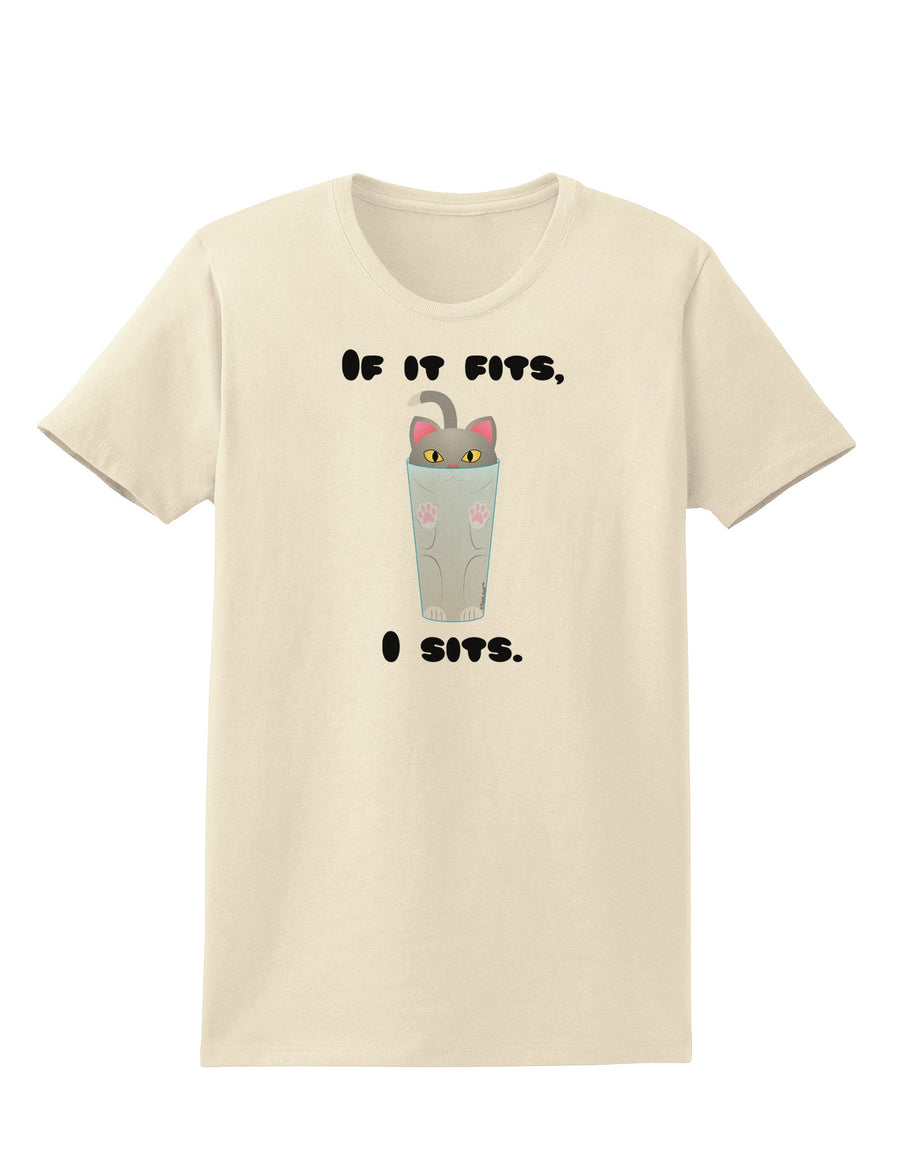 If It Fits - Cute Cat Design Womens T-Shirt by TooLoud-Womens T-Shirt-TooLoud-White-X-Small-Davson Sales