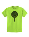 If We Had Bacon - Text Childrens T-Shirt by TooLoud-Childrens T-Shirt-TooLoud-Lime-Green-X-Small-Davson Sales