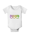 If You Can Read This I Need More Beads - Mardi Gras Baby Romper Bodysuit by TooLoud-Baby Romper-TooLoud-White-06-Months-Davson Sales