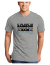 If You Want The Rainbow Quote Adult V-Neck T-shirt by TooLoud-Mens V-Neck T-Shirt-TooLoud-HeatherGray-Small-Davson Sales