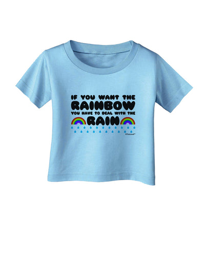 If You Want The Rainbow Quote Infant T-Shirt by TooLoud-Infant T-Shirt-TooLoud-Aquatic-Blue-06-Months-Davson Sales