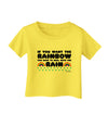 If You Want The Rainbow Quote Infant T-Shirt by TooLoud-Infant T-Shirt-TooLoud-Yellow-06-Months-Davson Sales