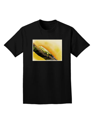 Iguana Watercolor Adult Dark T-Shirt-Mens T-Shirt-TooLoud-Black-Small-Davson Sales