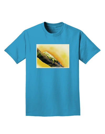 Iguana Watercolor Adult Dark T-Shirt-Mens T-Shirt-TooLoud-Turquoise-Small-Davson Sales