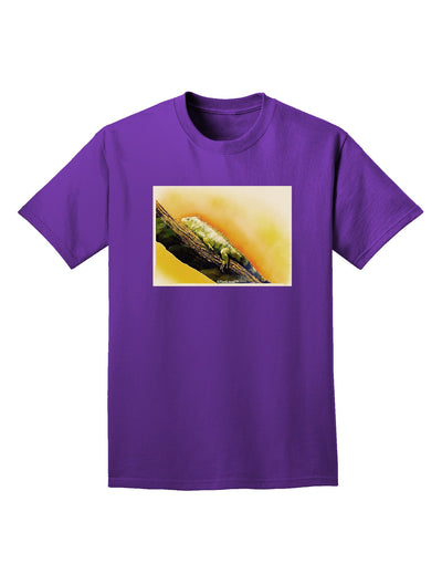 Iguana Watercolor Adult Dark T-Shirt-Mens T-Shirt-TooLoud-Purple-Small-Davson Sales