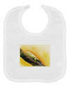 Iguana Watercolor Baby Bib