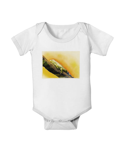 Iguana Watercolor Baby Romper Bodysuit-Baby Romper-TooLoud-White-06-Months-Davson Sales