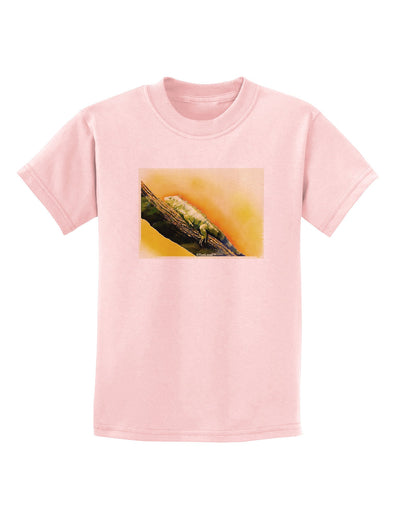 Iguana Watercolor Childrens T-Shirt-Childrens T-Shirt-TooLoud-PalePink-X-Small-Davson Sales