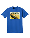 Iguana Watercolor Text Adult Dark T-Shirt-Mens T-Shirt-TooLoud-Royal-Blue-Small-Davson Sales