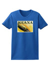 Iguana Watercolor Text Womens Dark T-Shirt-TooLoud-Royal-Blue-X-Small-Davson Sales