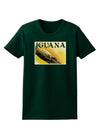 Iguana Watercolor Text Womens Dark T-Shirt-TooLoud-Forest-Green-Small-Davson Sales