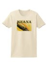 Iguana Watercolor Text Womens T-Shirt-Womens T-Shirt-TooLoud-Natural-X-Small-Davson Sales