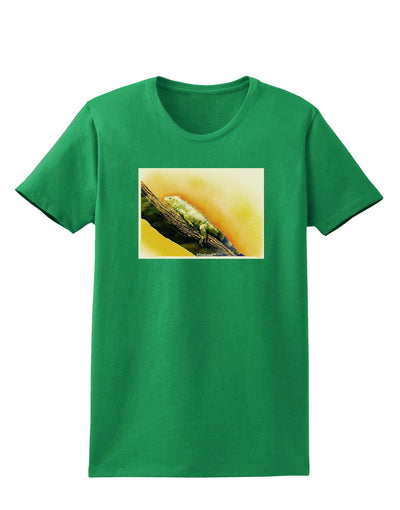 Iguana Watercolor Womens Dark T-Shirt-TooLoud-Kelly-Green-X-Small-Davson Sales