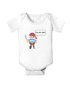 I'll Cut You - Petey the Pirate Baby Romper Bodysuit-Baby Romper-TooLoud-White-06-Months-Davson Sales